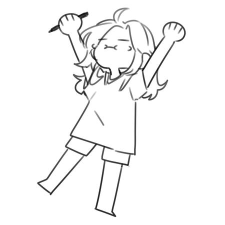 stylized cartoon doodle of me (bungee), by bungee